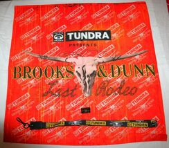 BROOKS &amp; DUNN 2010 Last Rodeo Concert Tour SOUVENIR Enamel Pin Bandana &amp;... - $16.82