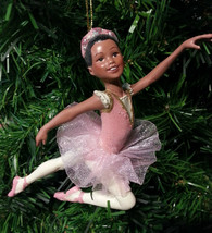 Kurt S Adler African American Le API Ng Ballerina On Pointe Ballet Xmas Ornament B - £8.52 GBP