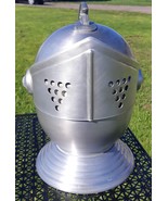 Vintage Aluminum Knight Helmet Ice Bucket-Unique,Home, Party, Collectible - £90.67 GBP