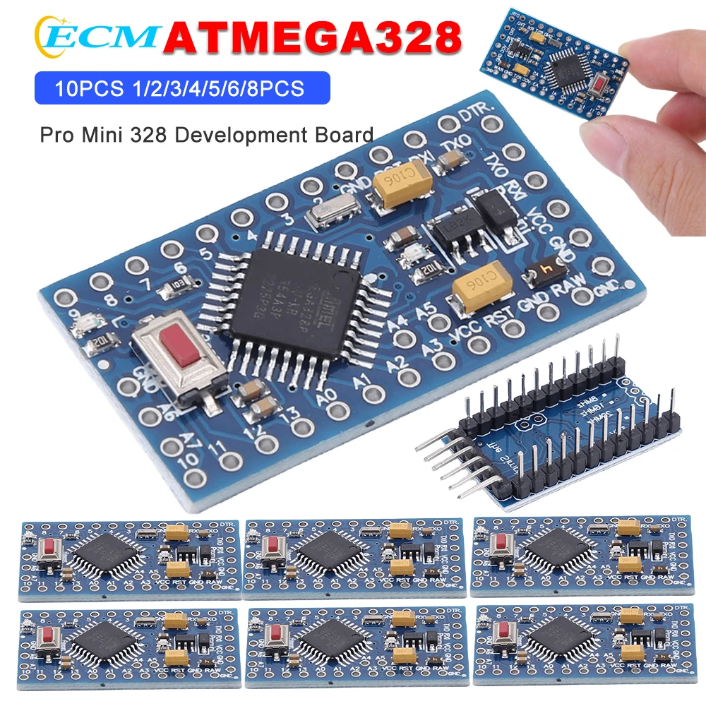 Pro Mini 328 ATMEGA328P Mini ATMEGA328 3.3V 8MHz Development Board Elect... - $11.23