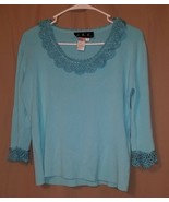 J.A.C. -  Turquoise Knit Top Size XL      B13/ - $10.70