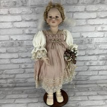 Geppeddo Collector Series EMMA Doll  With COA &amp; Display Stand 25&quot; - $38.60