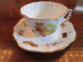 Hammersley England Spode Group tea cup and saucer, winter nuts pattern [*92] - £51.42 GBP