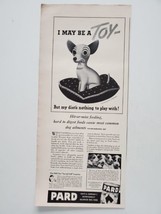 Swift &amp; Co Pard Dog Food Toy Chihuahua Pillow Puppies 1941 Vintage Print Ad - $9.89
