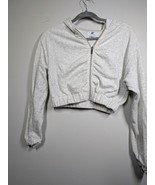 Juicy Couture Diamond Ice Heather Crop Hoodie Full Zip Long Sleeve Size ... - $32.49 CAD