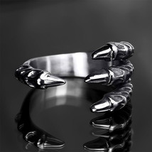 Men&#39;s Dragon Animal Claw Biker Ring Genuine Quality Stainless Steel SIZE 8-12 - £29.21 GBP