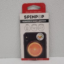 Spinpop Scratch &amp; Sniff Edition ORANGE Phone Grip Holder New Sealed! - $9.59