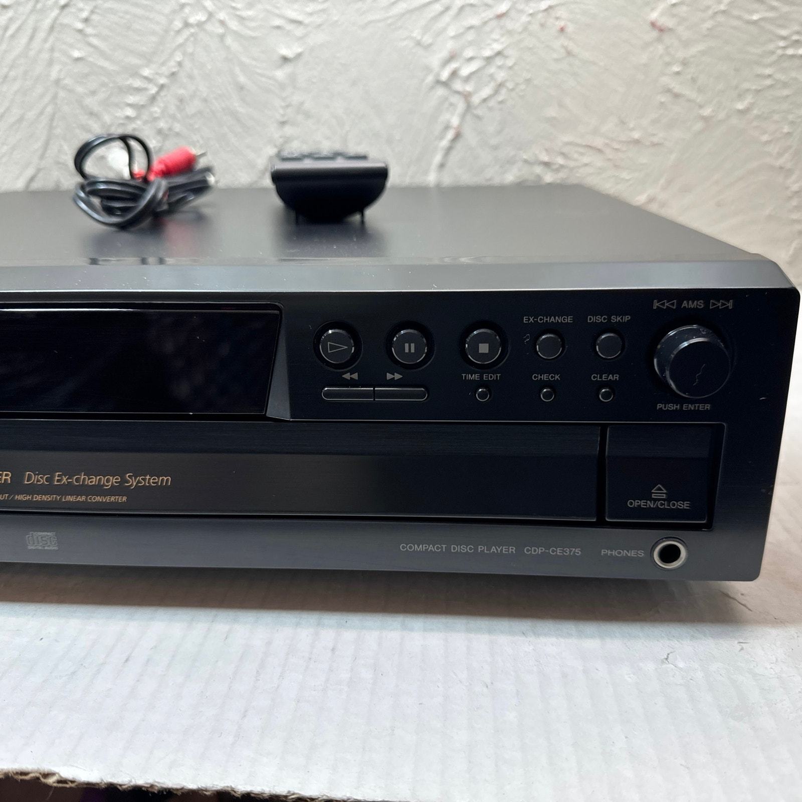 SONY CDP-CE375 5 Disc CD Changer Carousel Ex-change System With Remote Item image 3