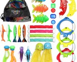 Diving Toys 30 Pack, Swimming Pool Toys For Kids Includes 4 Diving Stick... - $26.59