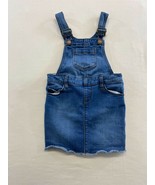 Old Navy Bib Overall Romper Girls Size 4 T Blue Jean Stretch Cotton Blend - $7.92