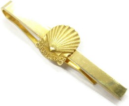 2 1/4&quot; 1961 10 Years Service Shell Oil 10K Emblem On 1/20 12K YGF Tie Bar Vtg - £132.03 GBP