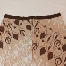 Old Navy Back Zipper Women's Brown & White Cotton A-Line Skirt Size 16 image 9