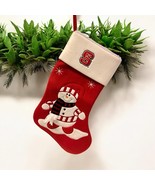 North Carolina NC State Wolfpack NCAA Embroidered Felt Christmas Stockin... - $25.50 CAD