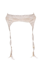 Agent Provocateur Womens Garter Belt Lace Sheer Elegant White Size S - £48.54 GBP