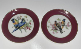 Set of 2 - Vintage AK Kaiser W. Germany 4&quot; Bird Plates Coasters Trinket ... - £12.69 GBP