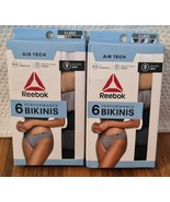 Lot Of 2 Packs Reebok Women&#39;s Air Tech 6 Performance Bikini X-Large - $37.23