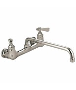 1 Set Commercial Wall Mount Faucet 8&quot; w/16&quot; Swivel Spout (NO LEADED) #AA... - $2,073.21 MXN
