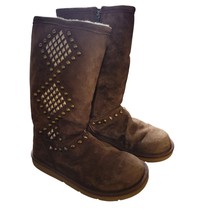 Ugg Australia Boots Avondale Leather Espresso Tall Boots 3330 size 8 - $80.00