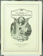 Vintage Sheet Music of George Washington&#39;s Time Bicentennial Commission 1931 - £8.80 GBP
