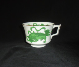 Wedgwood Chinese Tigers Green Footed Cup 1984-1993 Vintage English Bone ... - $34.65