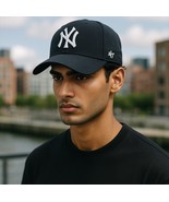 New York Yankees NY &#39;47 Brand MLB MVP Adjustable Strapback Hat Cap Black - €19,83 EUR