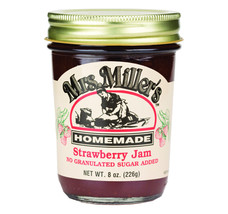 Mrs. Miller&#39;s Strawberry No Granulated Sugar Added Jam, 2-Pack 8 oz. Jars - £20.20 GBP