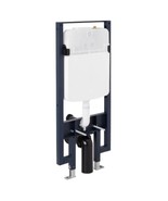 Signature Hardware 484123 Concealed In-Wall Tank Carrier - Matte Chrome - $259.37 CAD