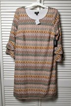 Tacera Womens Geometric Print Tunic Dress Size Small - £7.86 GBP