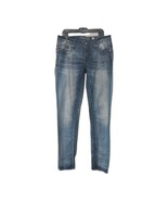 Miss Me Jeans Womens Size 28 Blue Denim Cuffed Skinny Embellished - $41.31 CAD