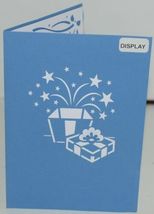 Lovepop LP1097 Birthday Present Pop Up Card White Envelope Cellophane Wrapped image 2