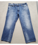 Levi&#39;s Jeans Men Size 40 Measures 38 Blue Denim 541 Mid Rise Straight Leg - €23,60 EUR