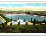 Birds Eye View Reservoir York PA Pennsylvania PA UNP Linen Postcard O20 - £2.33 GBP