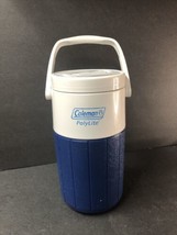 Coleman Polylite Blue 5590 1/2 Gallon Water Jug Cooler Thermos Vintage - £11.95 GBP