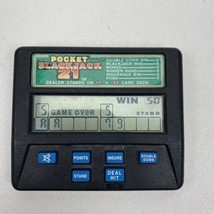 Radica Pocket Blackjack 21 Handheld Electronic Game Model 1350 Tested - £4.66 GBP