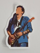 Musician Playing Guitar No Facial Features Music Theme Sticker Decal Awesome Fun - £1.83 GBP