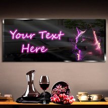 Personalized Fire Glowing Cat Neon Sign 600mm X 250mm - £93.44 GBP+