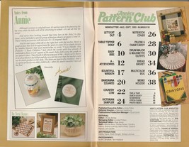 Annie&#39;s Pattern Club No 58 Aug-Sep 1989 with pullout patterns - $2.23