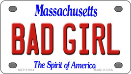 Bad Girl Massachusetts Novelty Mini Metal License Plate Tag - $276.39 MXN