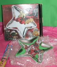 Mikasa Studio Nova Christmas Shine Star Silver Candy Dish In Box KT302/6... - $24.74