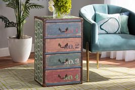 Sigrid Multicolor 4-Drawer Accent Storage Cabinet - $2,200.26 MXN