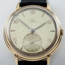 Omega Ω 18k Yellow Gold Men&#39;s Hand-Winding Watch Calibre 30T2PC 1940s - £2,255.81 GBP