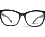 Liu Jo LJ2616 001 Brille Rahmen Poliert Schwarz Cat Eye Voll Felge 52-16... - $74.43