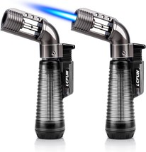 Lcfun Torch Lighter 2 Pack Refillable Gas Butane Lighter Windproof Flame... - £25.91 GBP