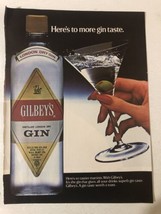 1984 Gilbey’s Gin Vintage Print Ad Advertisement pa17 - $7.91