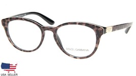 New D&amp;G Dolce &amp; Gabbana DG3268 1995 Leoprint Eyeglasses 50-18-140 B41mm Italy - £117.07 GBP