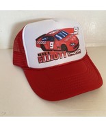 Vintage Bill Elliott Dodge Hat #9 NASCAR Trucker Hat snapback Red Cap - $341.66 MXN