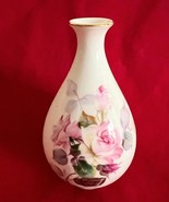 Vintage Noritake Bone China Bud Vase Pink Rose Design 4.25&quot; Tall Made in... - $186.88 MXN