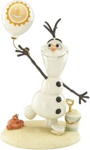 Lenox Disney Frozen Olaf Snowman Figurine  Fun In The Sun Balloon Beach Crab NEW - £102.94 GBP