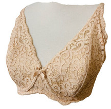 Victorias Secret Body by Victoria Ivory Lace Overlay Bra Sz 34DD Lightweight - £14.24 GBP