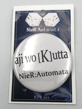 NieR Automata Aji wo [K]utta (I Ate a Mackerel) can badge pin pinback doujin - £18.37 GBP